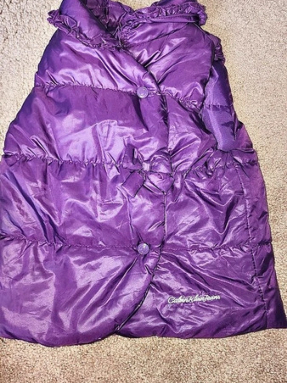 Calvin Klein Jeans Puffer Vest Purple Size 4T NWT